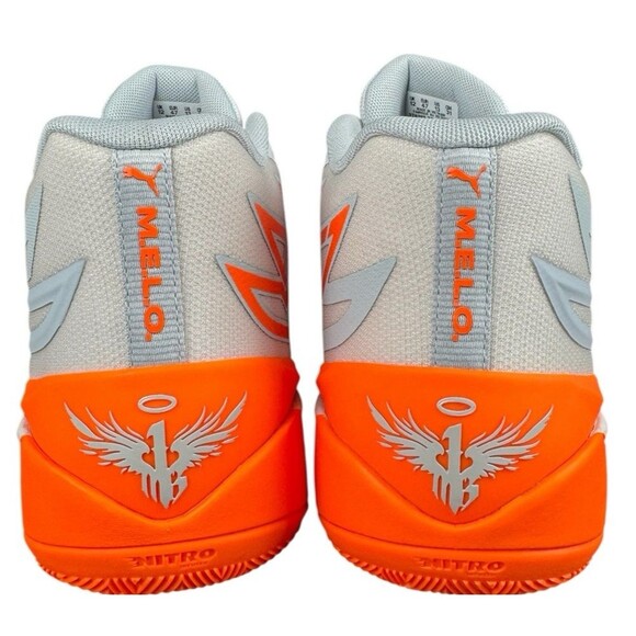 PUMA Size 12 MB.02 LaMelo Ball Basketball Sneakers Shoes Grey & Orange 378288 02 main image 4
